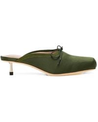 Simone Rocha - Bow-Detail Square-Toe Pumps - Lyst