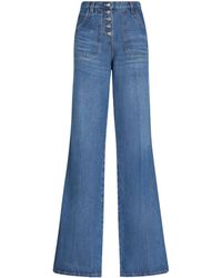 Etro - Jeans Met Geborduurde Bloemen - Lyst