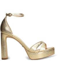 Werner - Lizard-Effect Platform Sandals - Lyst