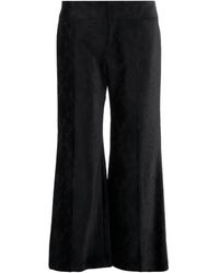 Chloé - Floral-Pattern Flared Trousers - Lyst