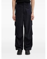 Filling Pieces - Pinstripe-Pattern Pleated Wide-Leg Pants - Lyst
