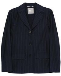 Max Mara - Pinstripe Button Blazer - Lyst
