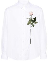 Simone Rocha - Camisa con rosas bordadas - Lyst