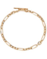 Lizzie Mandler - 18kt Yellow Gold Figaro-link Chain Bracelet - Lyst