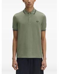 Fred Perry - M3600 Double Broken-Stitch Hem Polo Shirt - Lyst