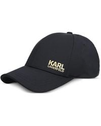 KARL LAGERFELD - Logo-Print Baseball Cap - Lyst