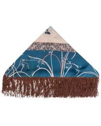 Pierre Louis Mascia - Fular Con Motivo Floral Y Flecos - Lyst