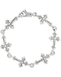 Emanuele Bicocchi - Pulsera Avelli grande con múltiples cruces - Lyst