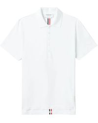 Thom Browne - Center-back Stripe Piqué Polo - Lyst