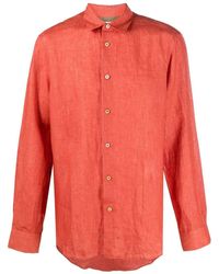 Paul Smith - Long-sleeved Linen Shirt - Lyst
