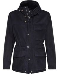Brunello Cucinelli - Jacke Mit Kapuze - Lyst
