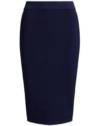 Ralph Lauren - Ribbed Pencil Skirt - Lyst