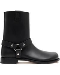 Loewe Luxury Campo Biker Boot In Calfskin in Black for Men