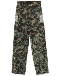 Who Decides War - Washed Camo Cargo Pants - Lyst