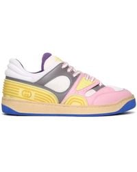 Gucci - Basket Panelled Sneakers - Lyst