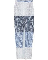 BARBARA BOLOGNA - Lace-Panelled Midi Skirt - Lyst