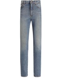 Dolce & Gabbana - Logo-Plaque Denim Jeans - Lyst