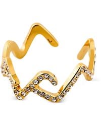 Marni - Schmaler Ring Mit Kristallen - Lyst