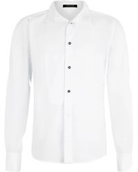 Roberto Cavalli - Pleated-Front Button Shirt - Lyst