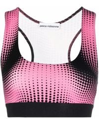 Rabanne - Cropped-Top Mit Grafischem Print - Lyst