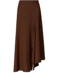 Fabiana Filippi - Wool-Blend Asymmetric Maxi Skirt - Lyst