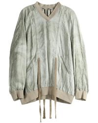 Ziggy Chen - V-Neck Long-Sleeve Sweatshirt - Lyst