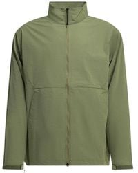 Goldwin - Grid-Pattern High-Neck Windbreaker - Lyst