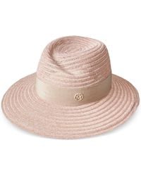 Maison Michel - Virginie Straw Fedora Hat - Lyst