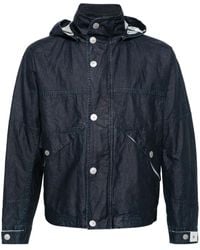 Stone Island - Raw Plated Linen Hooded Jacket - Lyst