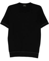 Brioni - Sea Island Piqué Cotton T-Shirt - Lyst
