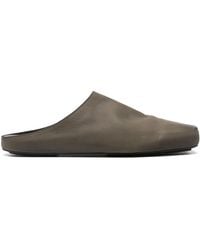 Uma Wang - Square-Toe Leather Slippers - Lyst