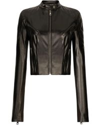 Dolce & Gabbana - Giubbotto Biker Corto - Lyst