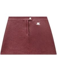 Courreges - Minifalda de vinilo acampanada - Lyst