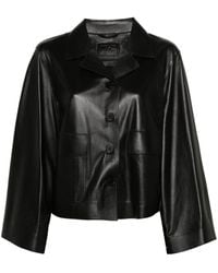 DESA NINETEENSEVENTYTWO - Stud-fastening-sleeves Leather Jacket - Lyst