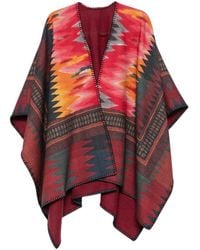 Pierre Louis Mascia - Geometric-Pattern Blanket-Stitch Poncho - Lyst