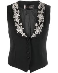 Loulou - Willow Crystal-embellished Vest - Lyst