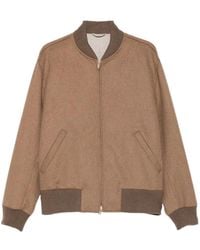 Lardini - Zip-Up Bomber Jacket - Lyst