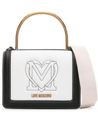 Love Moschino - Bolso shopper con logo bordado - Lyst