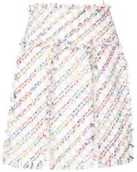 Edward Achour Paris - Tweed-Style Mid-Length Skirt - Lyst