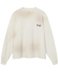 ROUGH - Langarmshirt Mit Logo-Print - Lyst