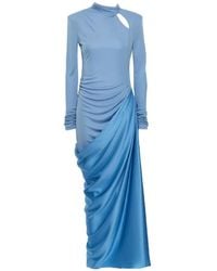 Valentino Garavani - Cut-Out Draped Maxi Dress - Lyst
