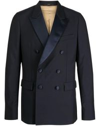 Paul Smith - Double-breasted Wool-mohair Blazer - Lyst