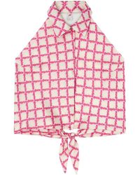 Palm Angels - Blouse Met Logo - Lyst