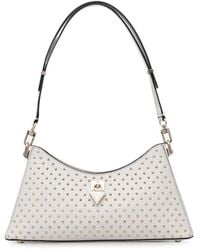 Guess - Patsie Stud-Embellished Logo-Plaque Tote Bag - Lyst