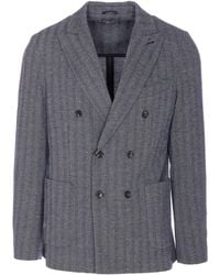 Circolo 1901 - Chaqueta De Punto Chevron Con Doble Botonadura - Lyst