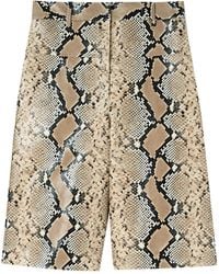 Jil Sander - Leather Shorts - Lyst