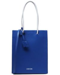 Adererror - Logo-print Leather Tote Bag - Lyst