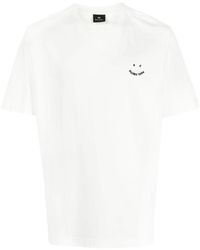 PS by Paul Smith - Logo-embroidered Organic-cotton T-shirt - Lyst