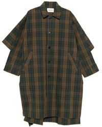 Henrik Vibskov - Tartan Layered-Sleeve Coat - Lyst