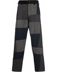 Comme des Garçons - Contrast Patchwork Straight-Leg Trousers - Lyst
